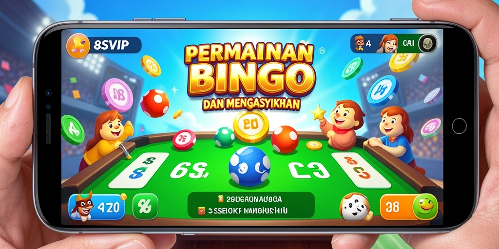 Tampilan menarik dari gameplay Bingo di 8SVIP.