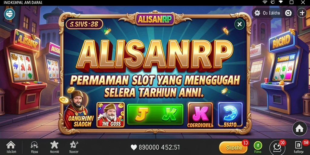 Tampilan gameplay Slot yang memukau dan interaktif dari ALISANRP.