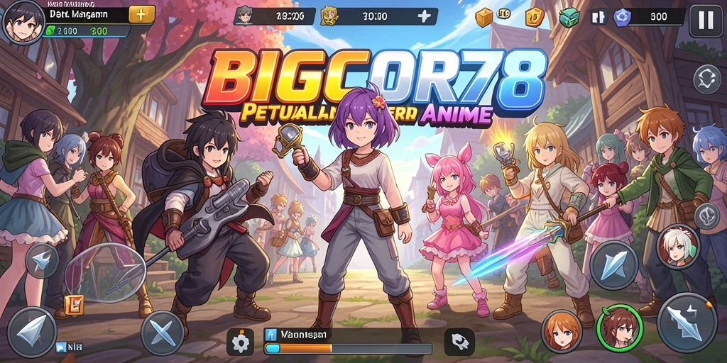 Tampilan menarik dari gameplay Anime di BIGCOR78.