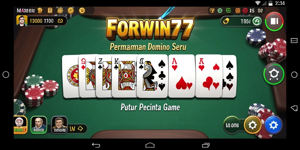 Tampilan gameplay seru dari FORWIN77 yang menghibur.
