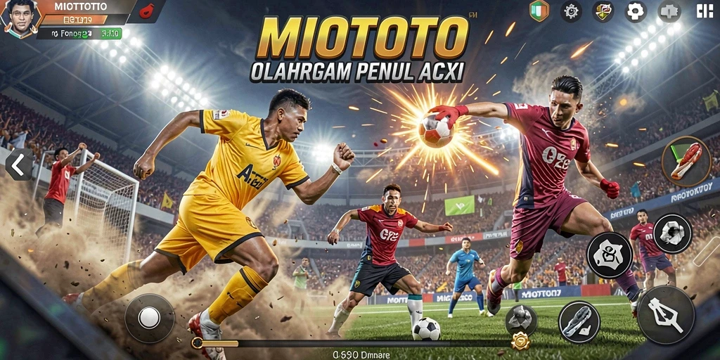 Tampilan gameplay MIOTOTO yang menegangkan dan penuh aksi olahraga.