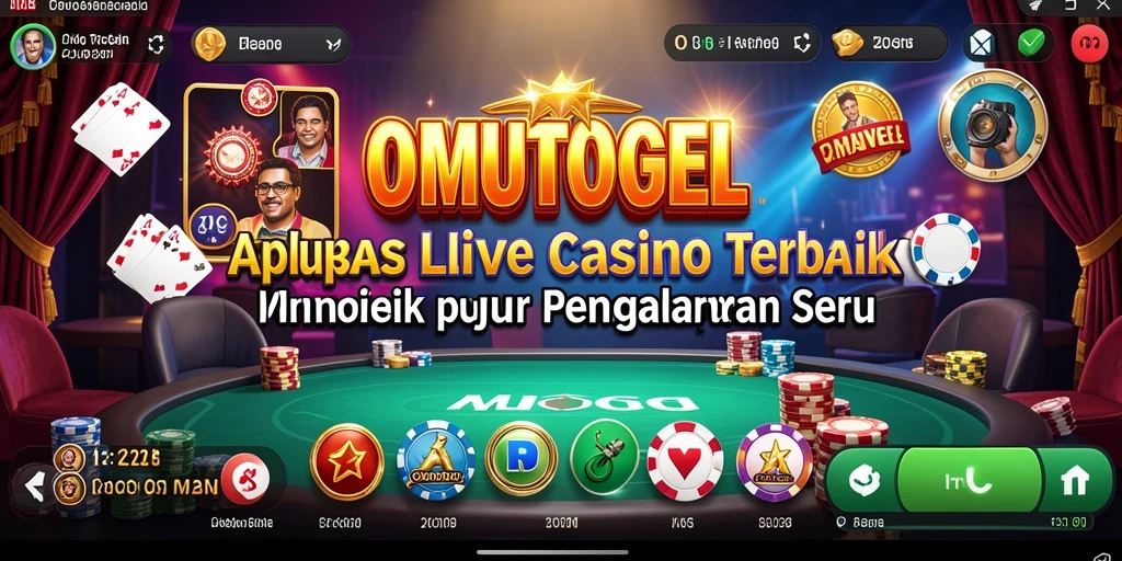 Tampilan gameplay menarik dan interaktif dalam aplikasi Live Casino OMUTOGEL.