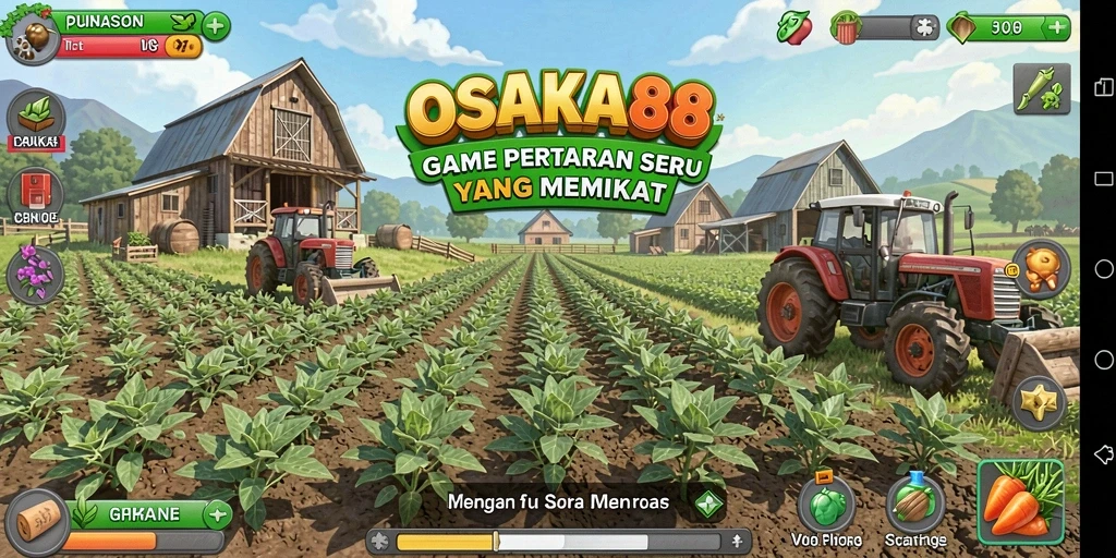 Tampilan gameplay OSAKA88 yang penuh warna dan seru.
