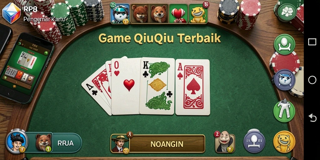 Tangkapan layar gameplay QiuQiu RP8 yang mendebarkan.